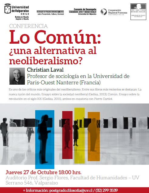 Afiche conferencia Christian Laval